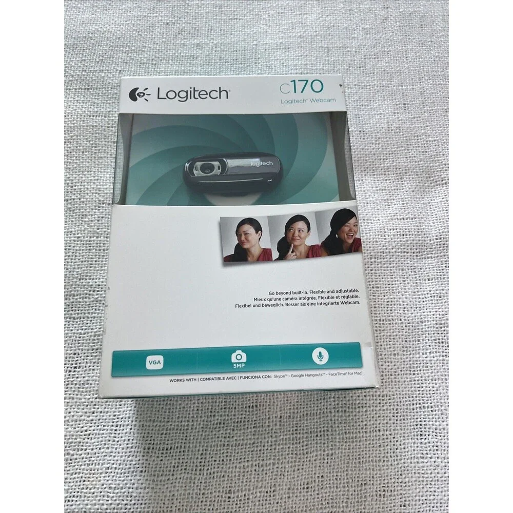 Logitech Webcam Camera C170 Web Cam Video VGA Built in Mic (B)